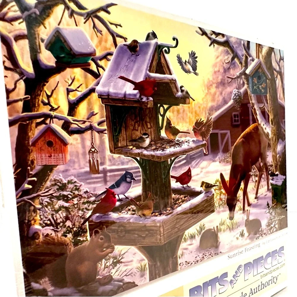 Bits and Pieces 1000 Piece Jigsaw Puzzle Sunrise Feasting by Liz Goodrick Dillon